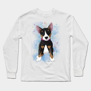 Bull Terrier Pup black tri Long Sleeve T-Shirt